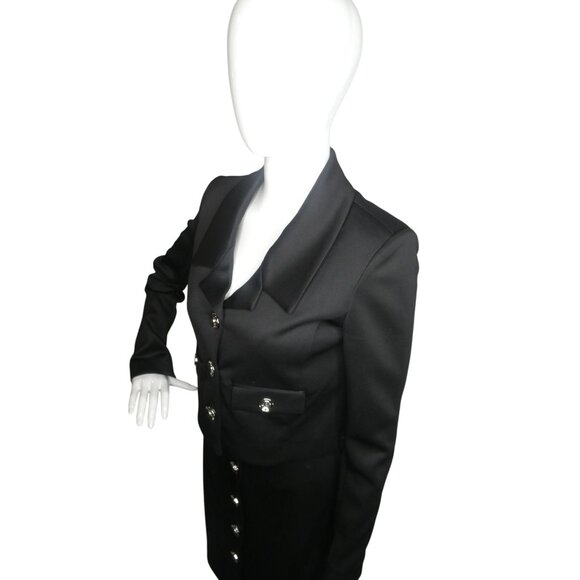 Shelby Rose‎ Women's 2 PC Jacket Skirt Set Black Size 4 - Picture 4 of 12